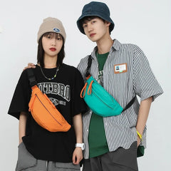 Casual Waist Bag Hip Pack Street Style Women Belt Bag Large Capacity Nylon Fanny