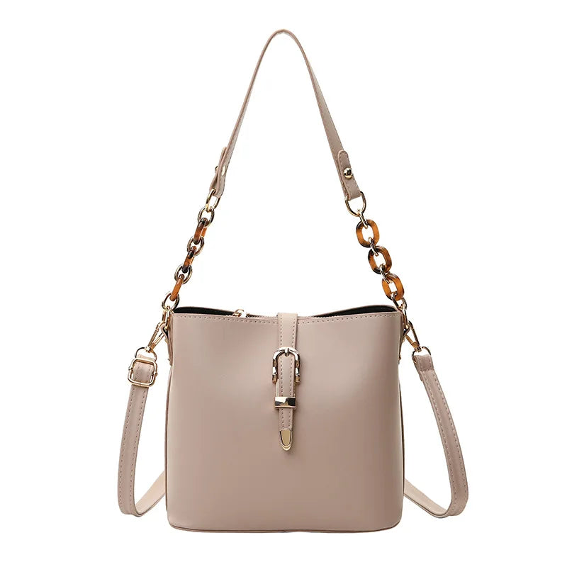 Casual Women's Bucket Bag Summer Shoulder Bag Messenger Large Capacity Handbag