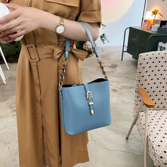 Casual Women's Bucket Bag Summer Shoulder Bag Messenger Large Capacity Handbag