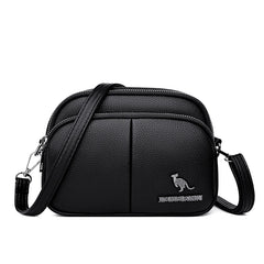 Small Retro Solid Pu Leather Flap Shoulder Bag