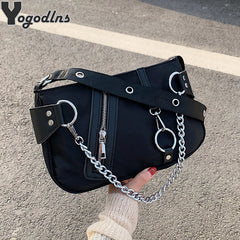 Casual Retro Women Travel Chain Clutch Purse Handbag