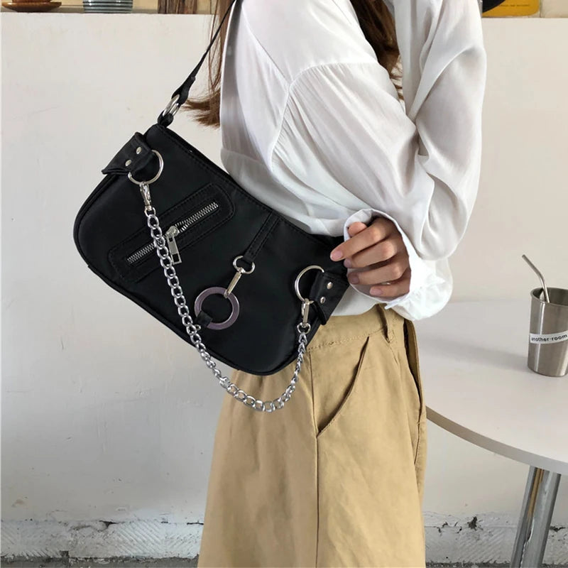 Casual Retro Women Travel Chain Clutch Purse Handbag