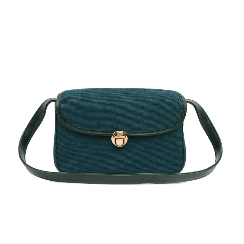 Corduroy Armpit Shoulder Bag Women Handbag Small Square Bag Clutch