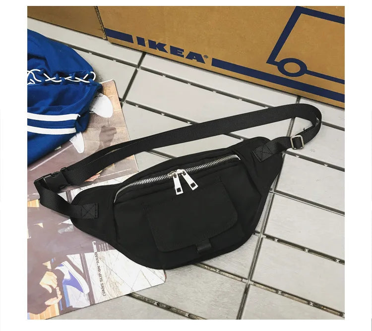 Unisex Waist Bag Fanny Pack Hip-hop Waist Pack Sports Shoulder Bag