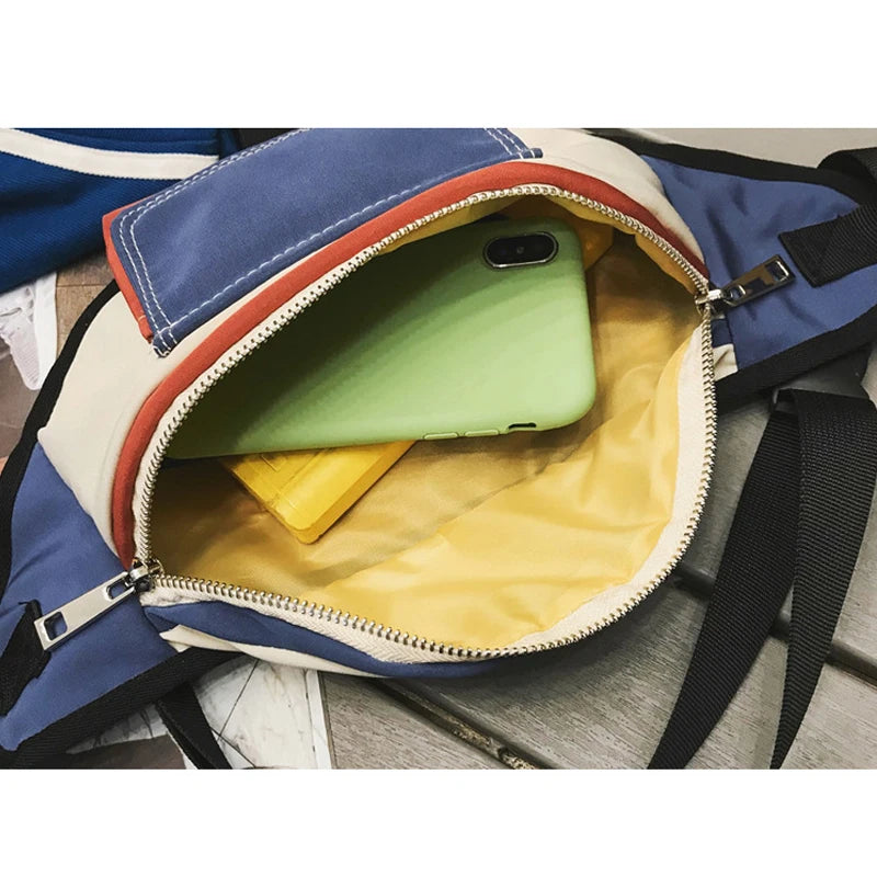 Unisex Waist Bag Fanny Pack Hip-hop Waist Pack Sports Shoulder Bag
