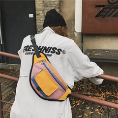 Unisex Waist Bag Fanny Pack Hip-hop Waist Pack Sports Shoulder Bag
