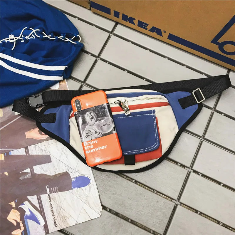Unisex Waist Bag Fanny Pack Hip-hop Waist Pack Sports Shoulder Bag