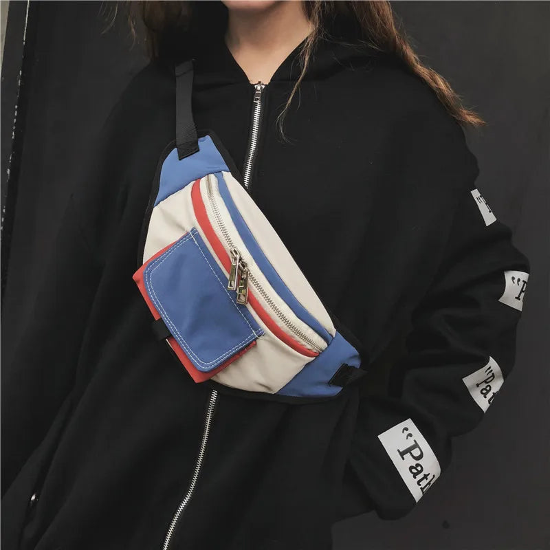 Unisex Waist Bag Fanny Pack Hip-hop Waist Pack Sports Shoulder Bag