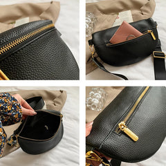 Casual Waist Bag Women Chest Bag Shoulder Bags Female PU Leather