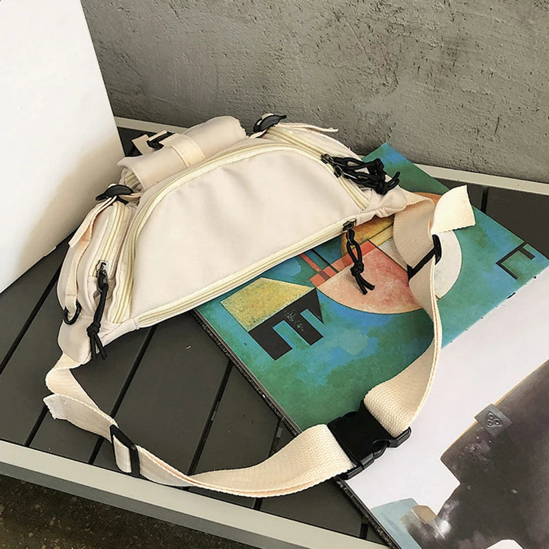 Women's Nylon Fanny Pack Crossbody Chest Bag