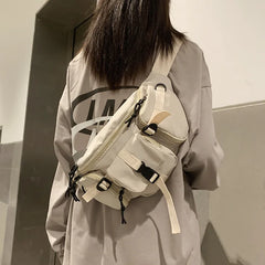 Women's Nylon Fanny Pack Crossbody Chest Bag