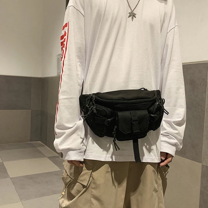 Women's Nylon Fanny Pack Crossbody Chest Bag