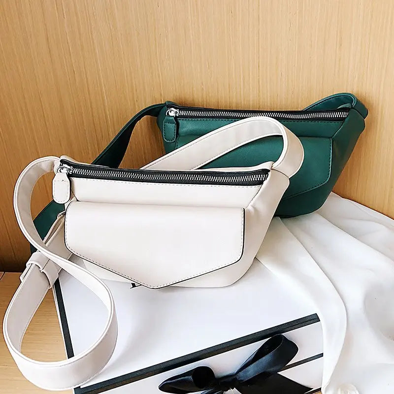 Women's Leather Waist Bag Shoulder Travel Fanny Pack