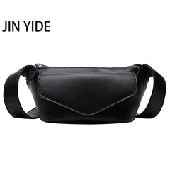 Women's Leather Waist Bag Shoulder Bag Travel Chest Bag Fanny Pack