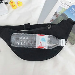 Canvas Fanny Belt Pack Brooch Ladies Bum Bag Zipper Crossbody Pouch