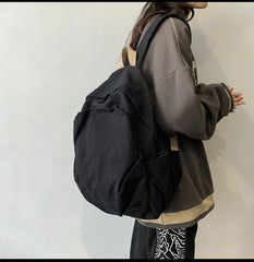 Casual Canvas Backpack Large-capacity Business Student Laptop Bag