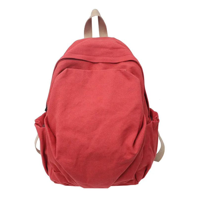 Casual Canvas Backpack Large-capacity Business Student Laptop Bag