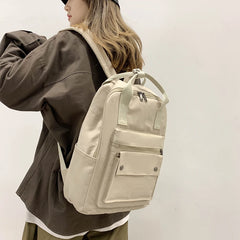 Waterproof Nylon Women Backpack Teenage Girl College Schoolbag Tote Bookbag