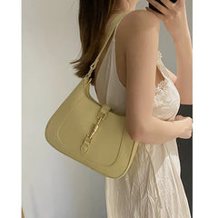 Casual Wide Strap Bucket Bag Women Shoulder Bags Pu Crossbody Bag