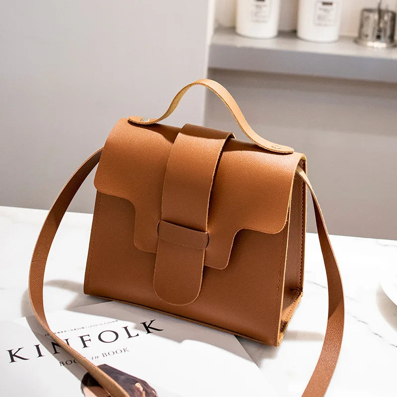 Small Leather Crossbody Bag Women PU Leather Handbags Tote Shoulder Bags