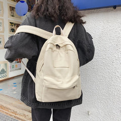 Casual Women Backpack Canvas Shoulder Bag Anti-theft School Bag