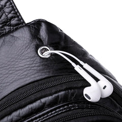 Casual Women Chest Bags Soft PU Leather Female Crossbody Shoulder Bag