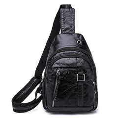 Casual Women Chest Bags Soft PU Leather Female Crossbody Shoulder Bag