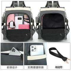 Casual Women Girls Oxford School Backpacks Anti Theft Backpack