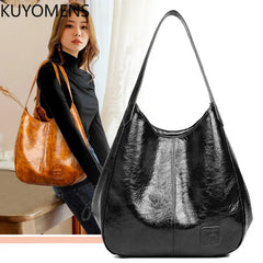 Casual Women Handbag Purse Large Tote Bag Vintage Hobo Shoulder Bag Brown