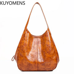 Casual Women Handbag Purse Large Tote Bag Vintage Hobo Shoulder Bag Brown