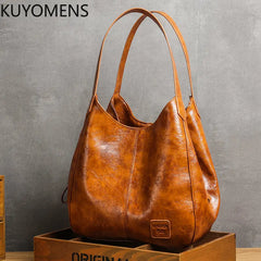 Casual Women Handbag Purse Large Tote Bag Vintage Hobo Shoulder Bag Brown