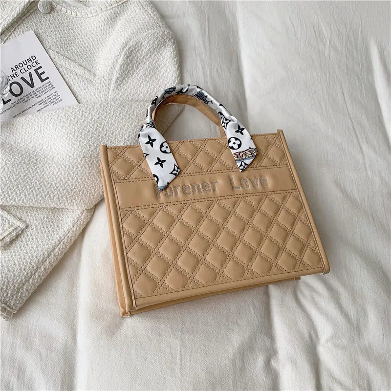 Vintage Large Capacity Tote Bag Soft Shoulder Bag