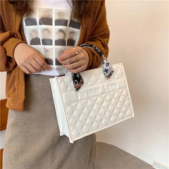 Vintage Large Capacity Tote Bag Soft Shoulder Bag