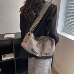 Casual Canvas Crossbody & Shoulder Bag Eco Purse for College Girls