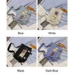 Casual Women Nylon Shoulder Bag Ladies Crossbody Bags Multi-pockets