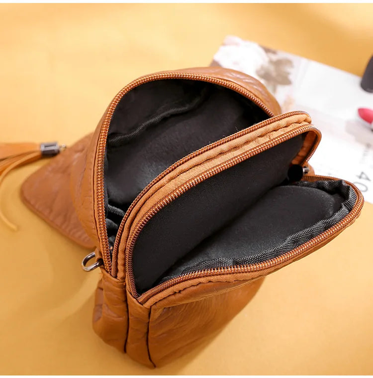 Casual Tassel Shoulder Bag Crossbody Bag