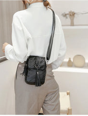Casual Tassel Shoulder Bag Crossbody Bag