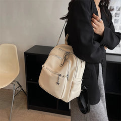 Casual Women Pu Leather Backpacks High Ladies Shoulder Travel Bags