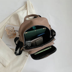 Casual Women Pu Leather Backpacks High Ladies Shoulder Travel Bags