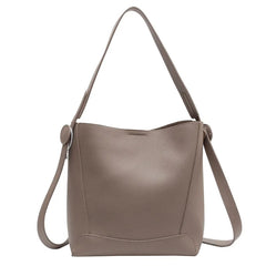 Casual Women Pu Leather Shoulder Bucket Bag High Ladies Small Handbags