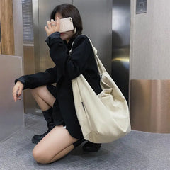 Casual Women Shoulder Bag Canvas Tote Handbags Large Capacity Crossbody Bag