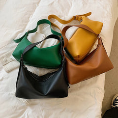 Soft Leather Shoulder Bag for Women Hobos Handbag