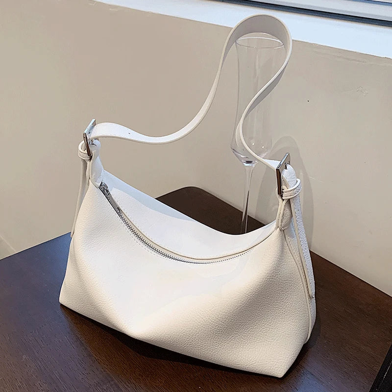 Soft Leather Shoulder Bag for Women Hobos Handbag