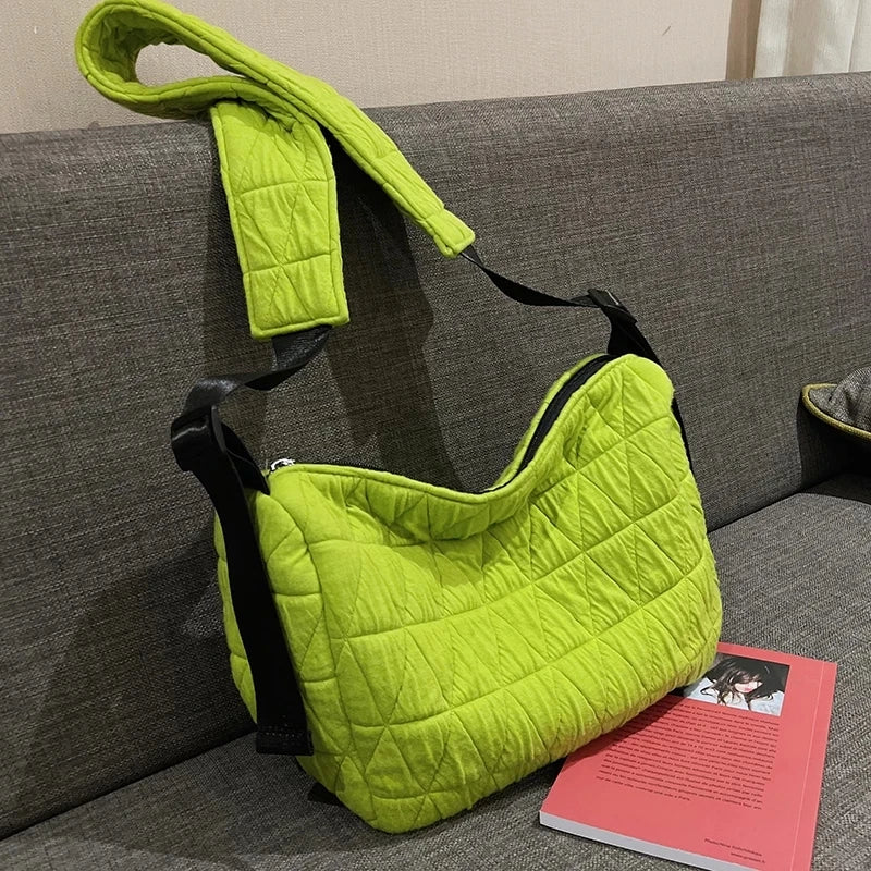 Casual Women Soft Small Shoulder Bags Handbags Cotton Crossbody Bag Female