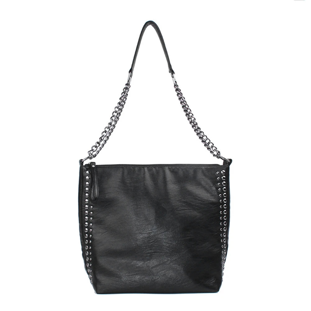 Rivet Chain Shoulder Bag Crossbody Pouch