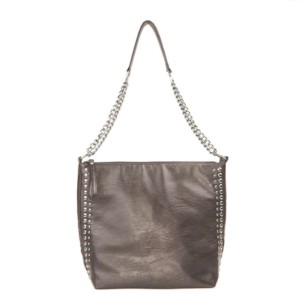 Rivet Chain Shoulder Bag Crossbody Pouch