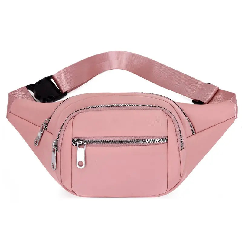 Casual Women Waist Bags Chest Bag Multi-Function Phone Pouch Nylon Travel