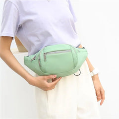 Casual Women Waist Bags Chest Bag Multi-Function Phone Pouch Nylon Travel