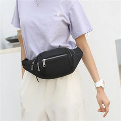 Casual Women Waist Bags Chest Bag Multi-Function Phone Pouch Nylon Travel