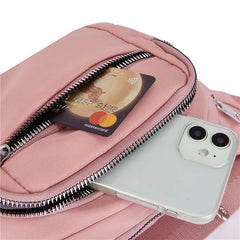 Casual Women Waist Bags Chest Bag Multi-Function Phone Pouch Nylon Travel
